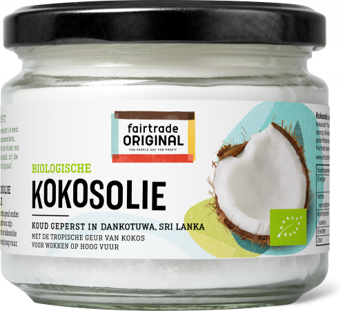 borstel Pogo stick sprong Evacuatie Biologische kokosolie - Fairtrade Original